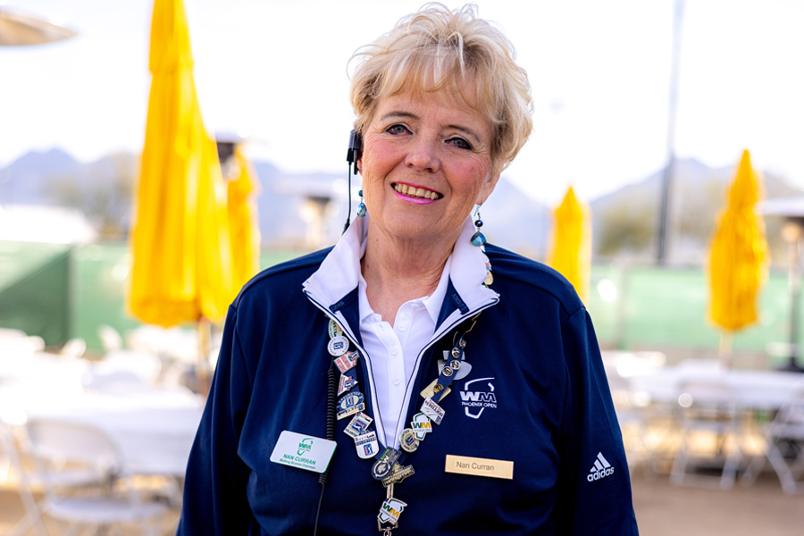 an image of WM Phoenix Open volunteer Nan Curran